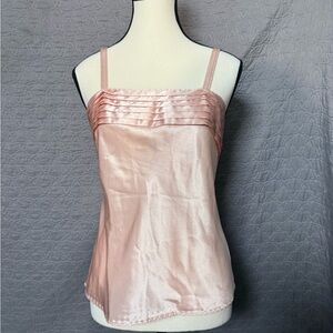 Elegant Pink Satin Women's Top vintage